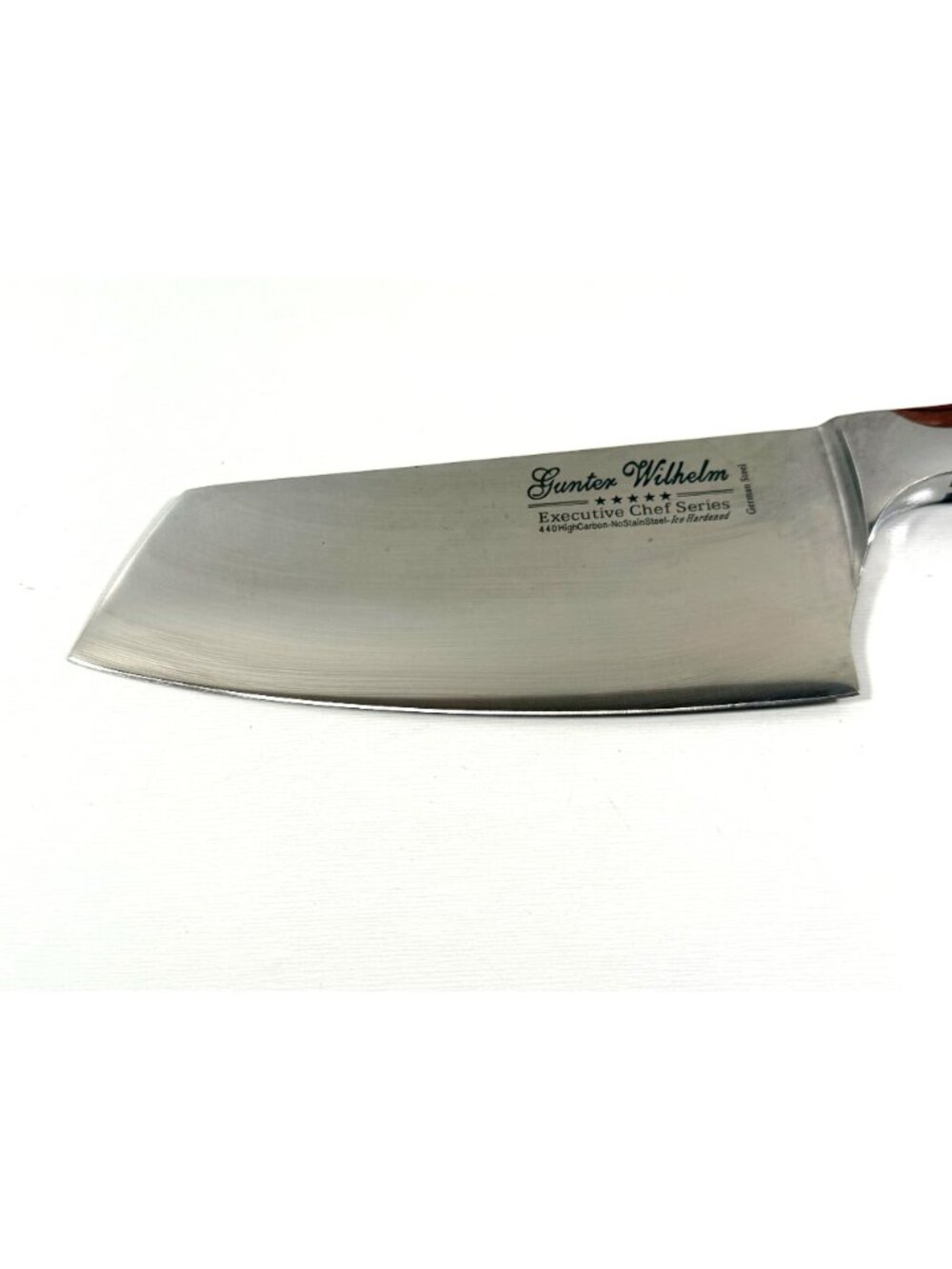 Gunter Wilhelm Executive Chef Series Cleaver Knife 12.25" German Wood Handle - Picture 2 of 10